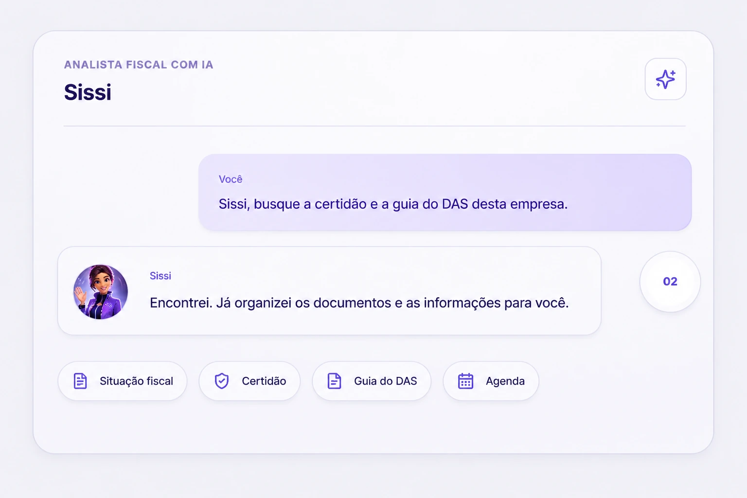 Sissi, Analista Fiscal com IA da Simpler